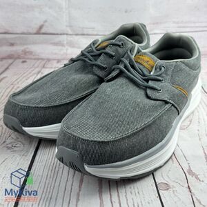 Men’s Orthopedic Walking Shoes Arch Support Plantar Fasciitis Gray Casual 10 US